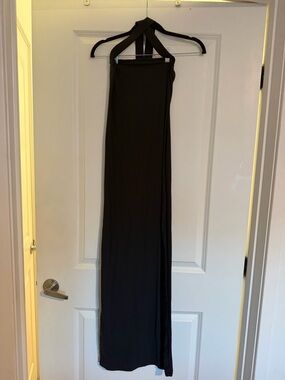 SKIMS Black Maxi Dress